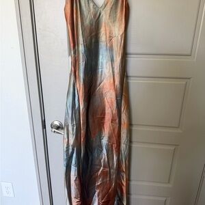 Multicolor Sleeveless Maxi Dress